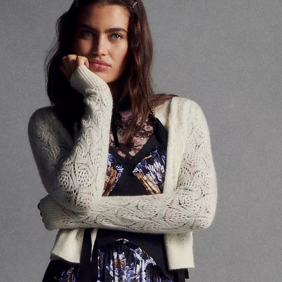 Anthropologie Two Piece Set: Floral Maxi Dress & Mesh Long Sleeve Top - Picture 12 of 15